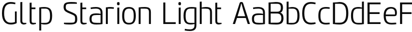 Gltp Starion Light font