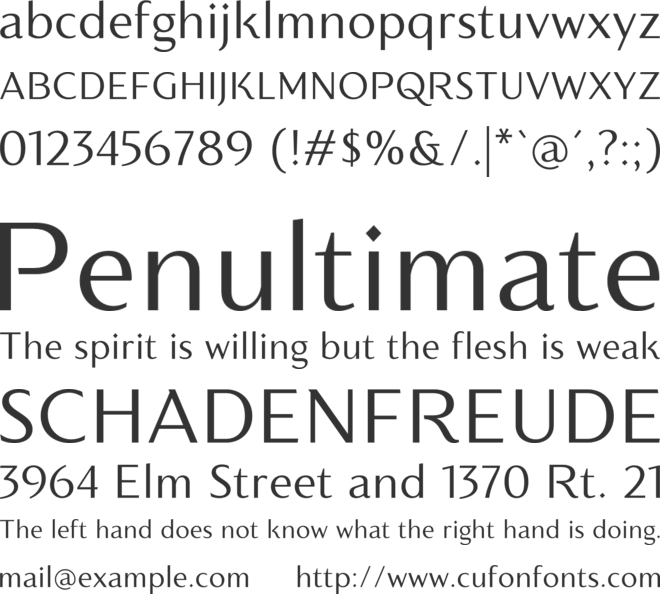 Montier font preview