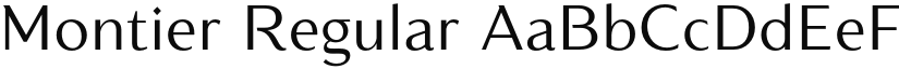 Montier Regular font