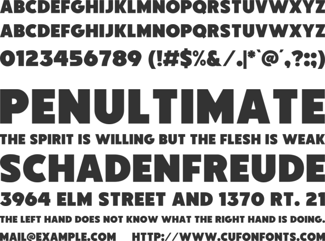 Blocken font preview