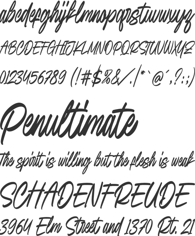 Saturday Delicate font preview