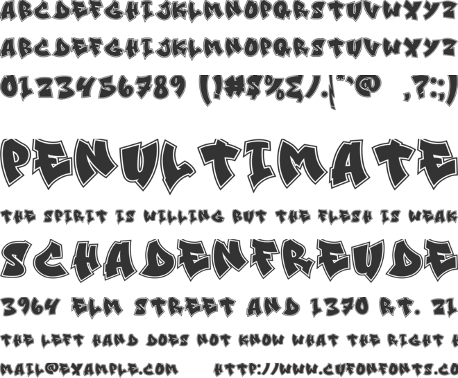 Street Echos font preview