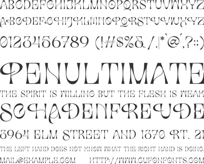 Hopes and Dreams font preview