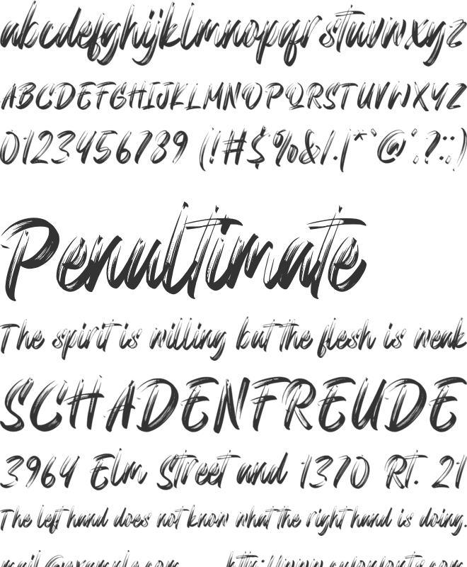 Gattergone font preview