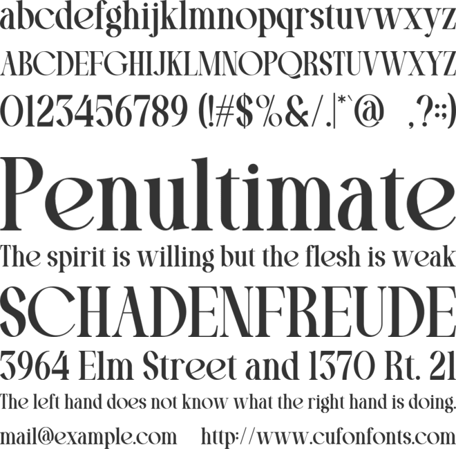 REKBIN font preview