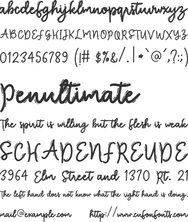 Cute Bee font preview