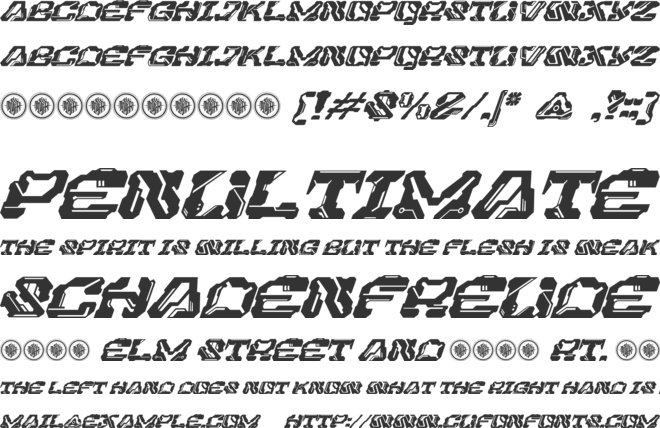 Cyber Kornea font preview