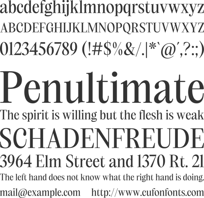 Celatic Editorial font preview