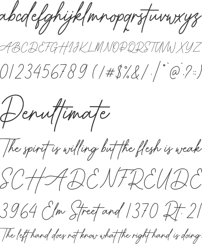 Better Grade font preview