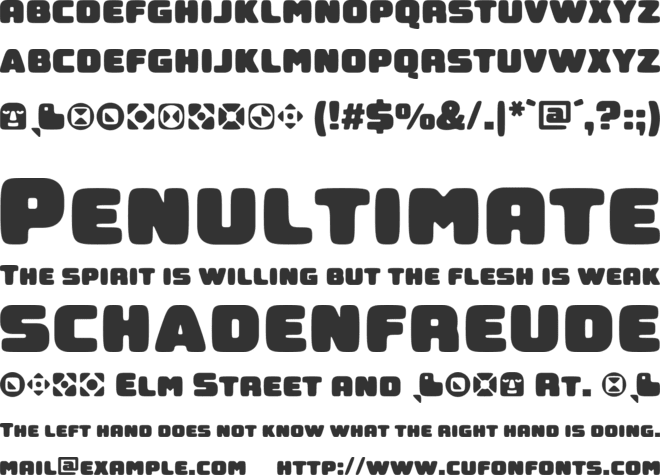 Stoutface SC font preview