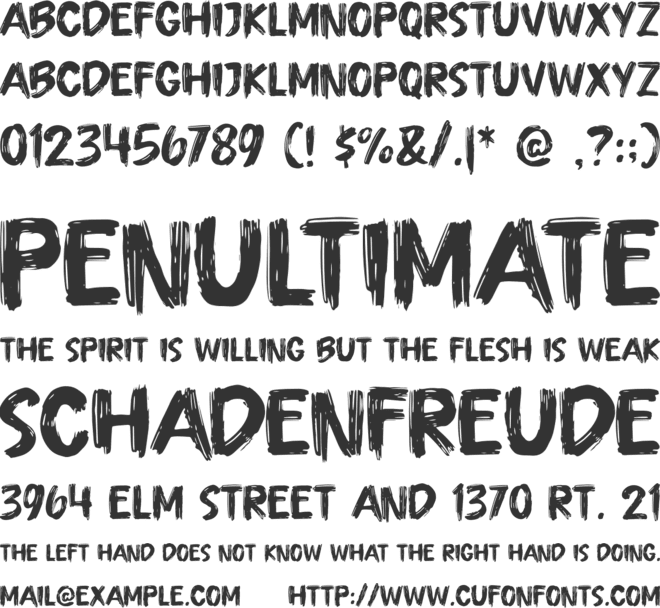 Urban Storm font preview