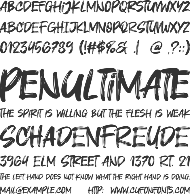 Voice of Truth font preview