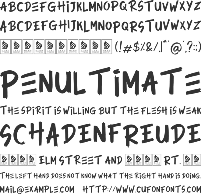 Rodelika font preview