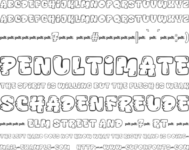 AMEX HUICK personal font preview