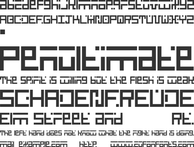 Respati font preview