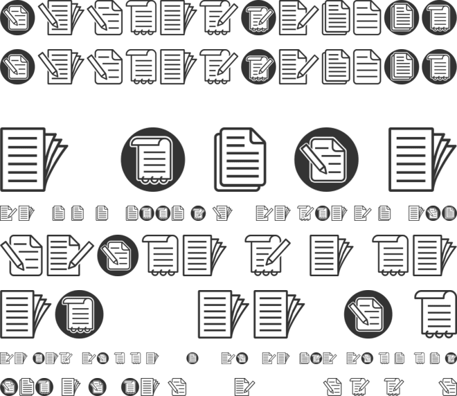 Document Symbols font preview