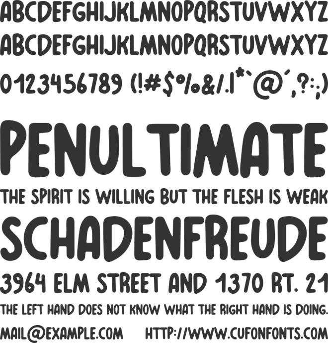 MyMarker font preview