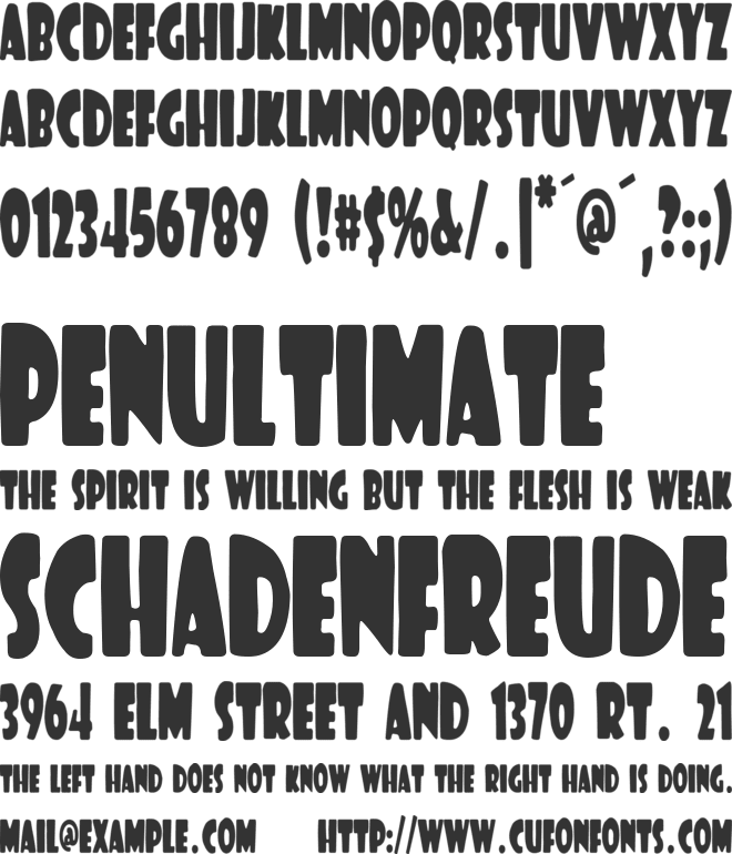 Final Match font preview