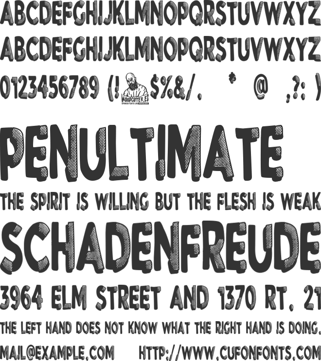 Binoculars font preview