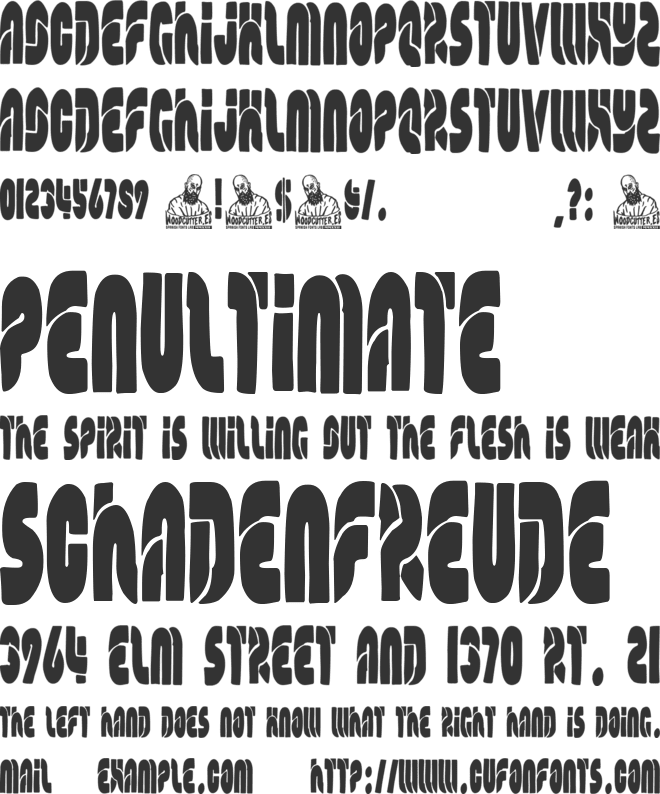 The Modern Family Empire font preview