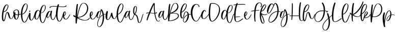 holidate font download