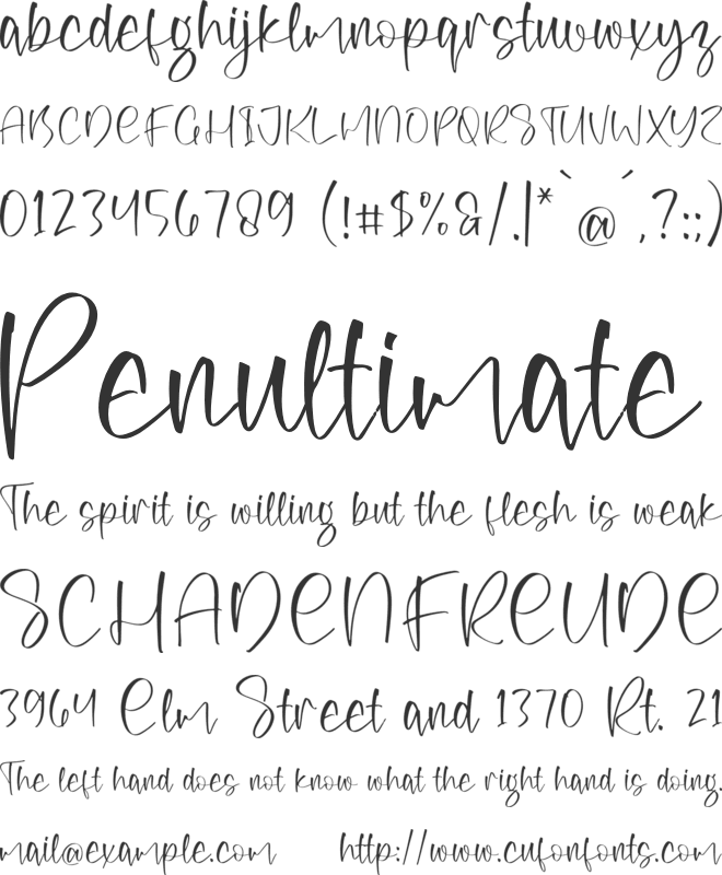 Masstile Shonetta font preview