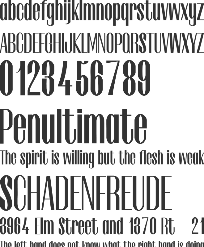 Zayani font preview