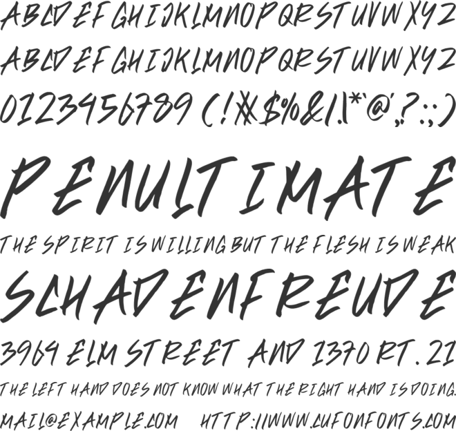 RADOSAN font preview