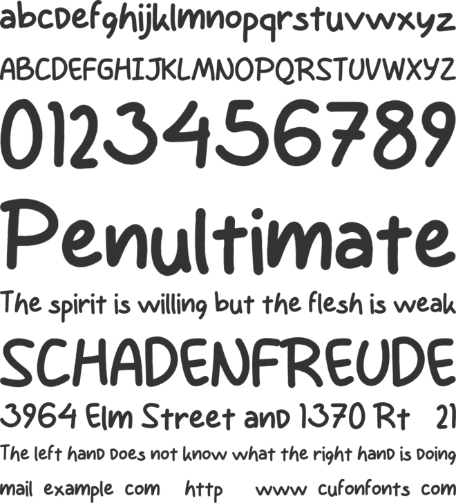 Anhazel Personal Use font preview