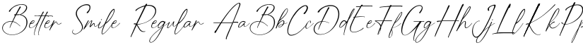 Better Smile font download