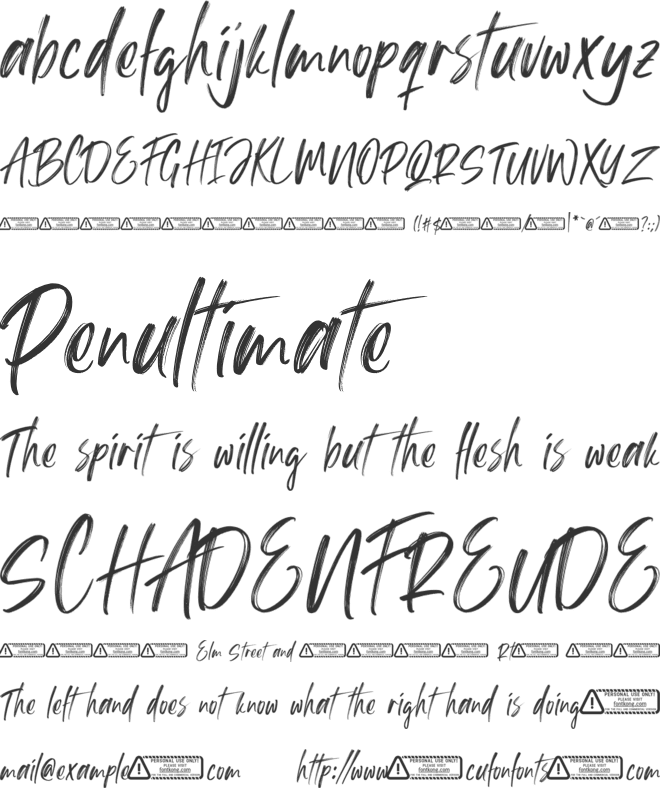 Hallein PERSONAL USE ONLY font preview