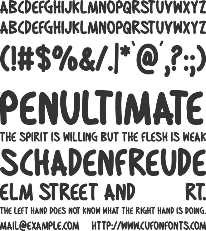 Joyful Hymns font preview