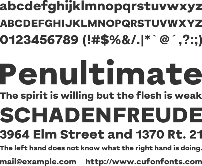 Bornia Sans font preview