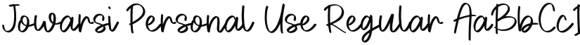 Jowarsi Personal Use font download