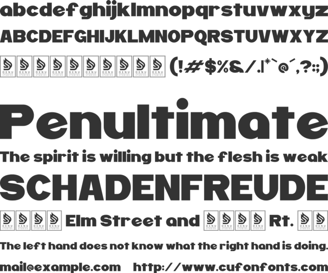 Nolang font preview