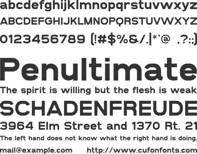 SANS SULEX font preview