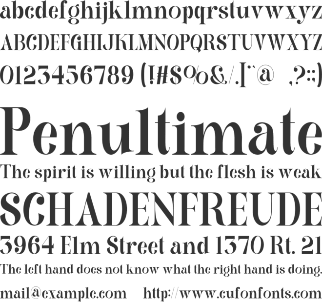 Sauida font preview