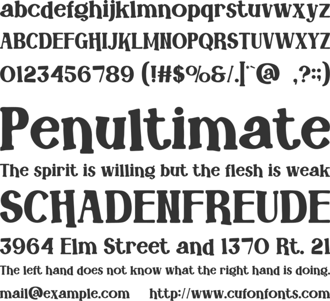 Rallci font preview