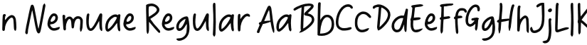 n Nemuae font download