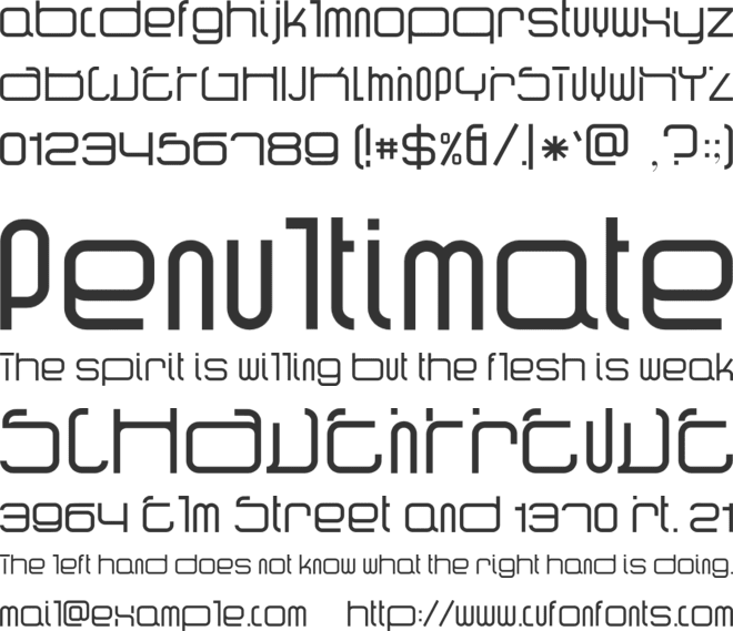 narma font preview