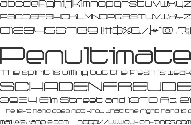 zanjirbof font preview