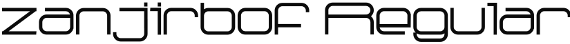 zanjirbof Regular font