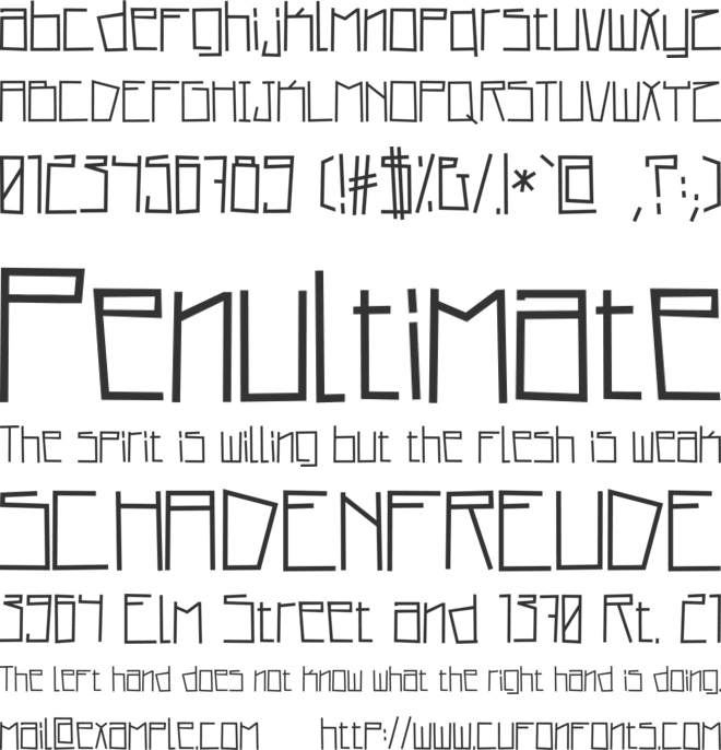 ghasedakan font preview