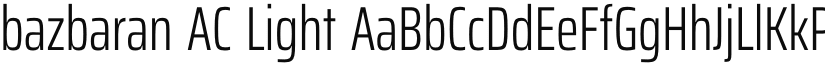 bazbaran AC Light font