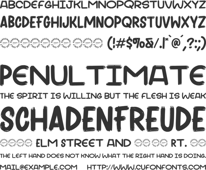 LITTLE FOODY DEMO font preview