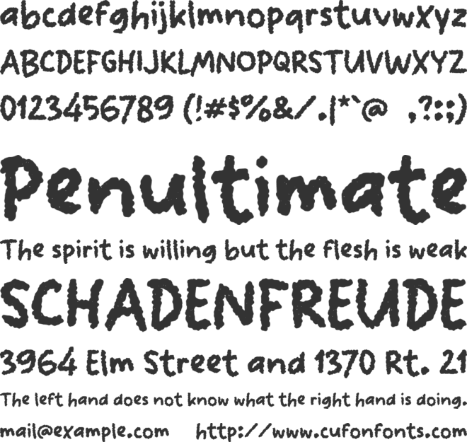 n Nathe font preview