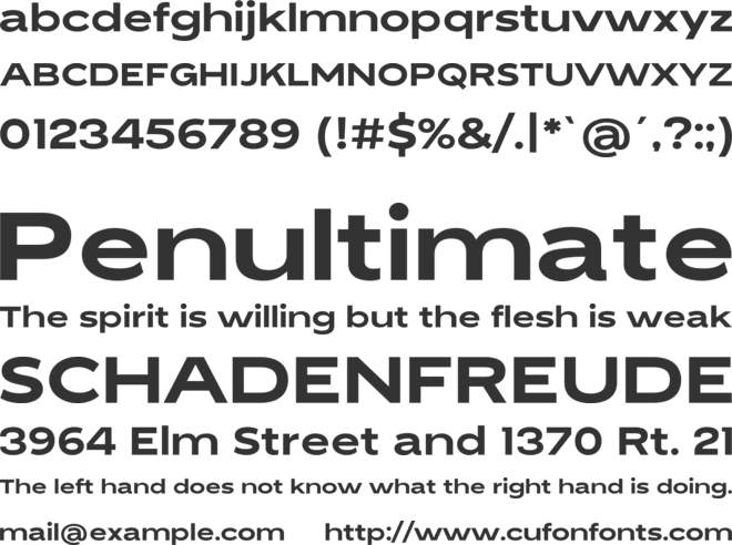 Cutta font preview