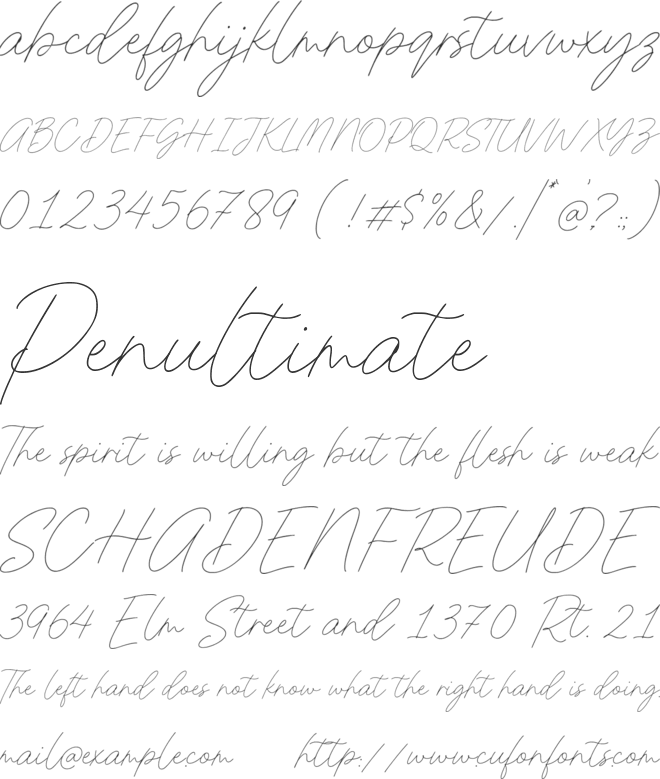 Jemaritta Signature font preview