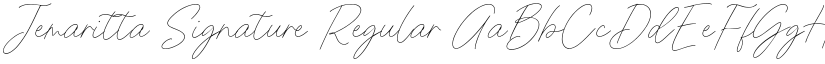 Jemaritta Signature Regular font