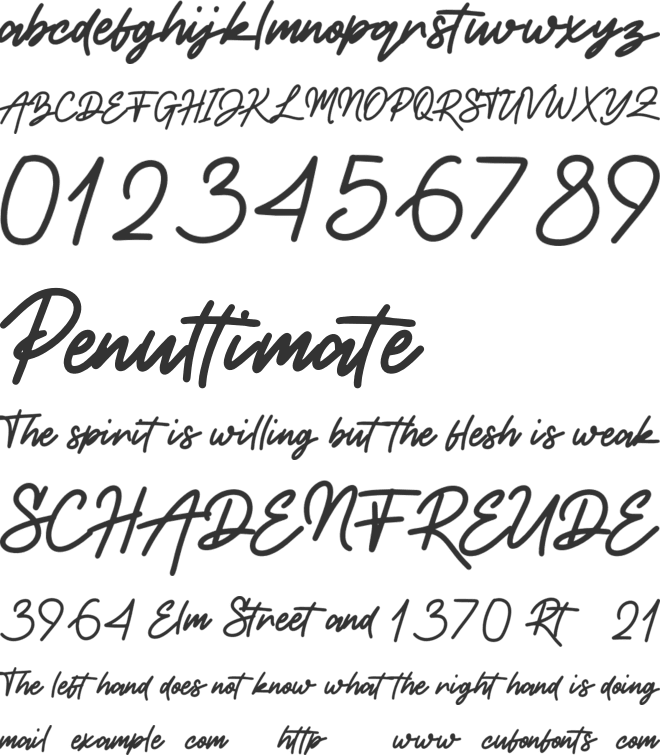 Orazies Personal Use font preview